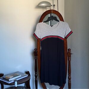 Modern Colorblock T-Shirt Dress